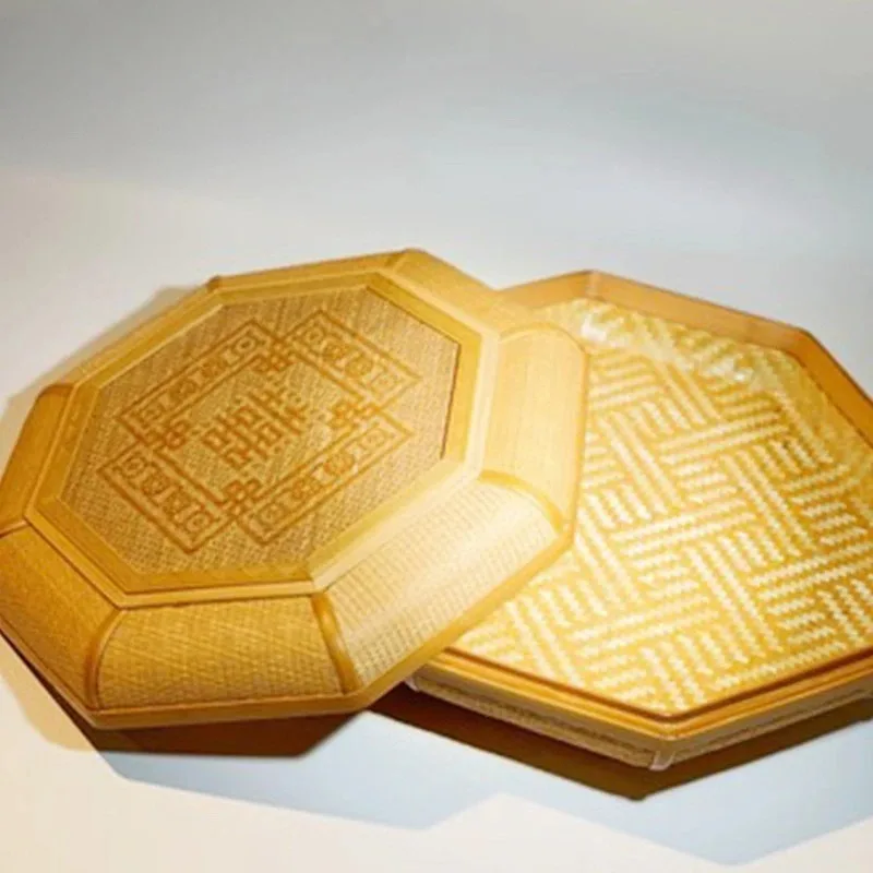 Bamboo weaving, purely handmade handicrafts, bamboo weaving storage box