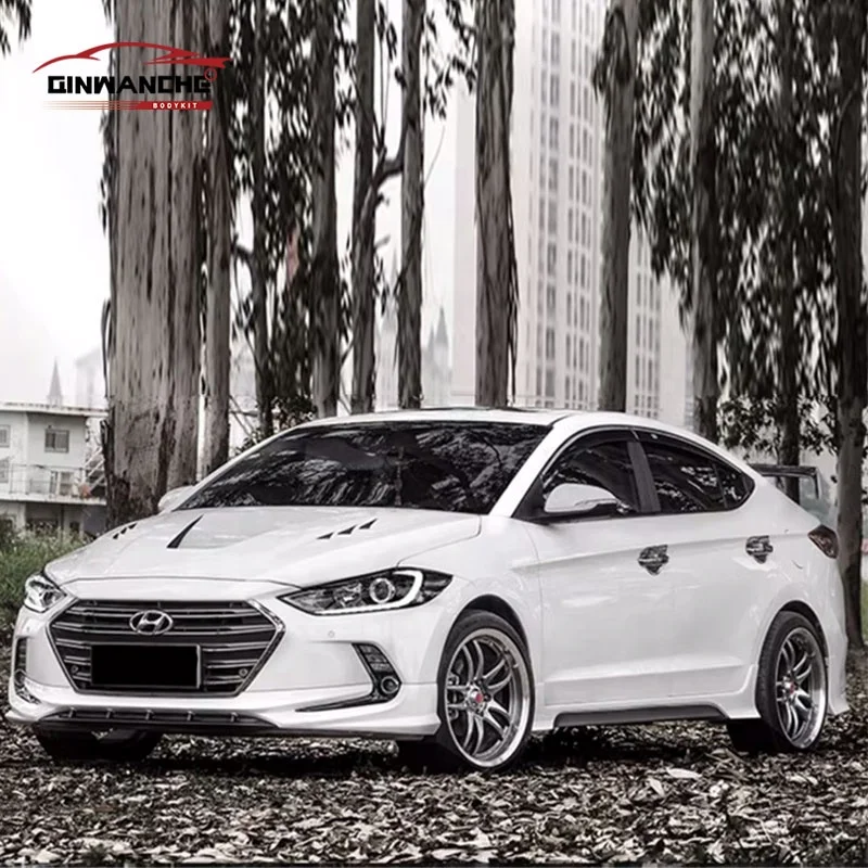 Hot Selling Qinwanche Black Primming High Quality Perfect Fitment Car Accesorios Front Bumper Lip Rear Lip Side Skirts for