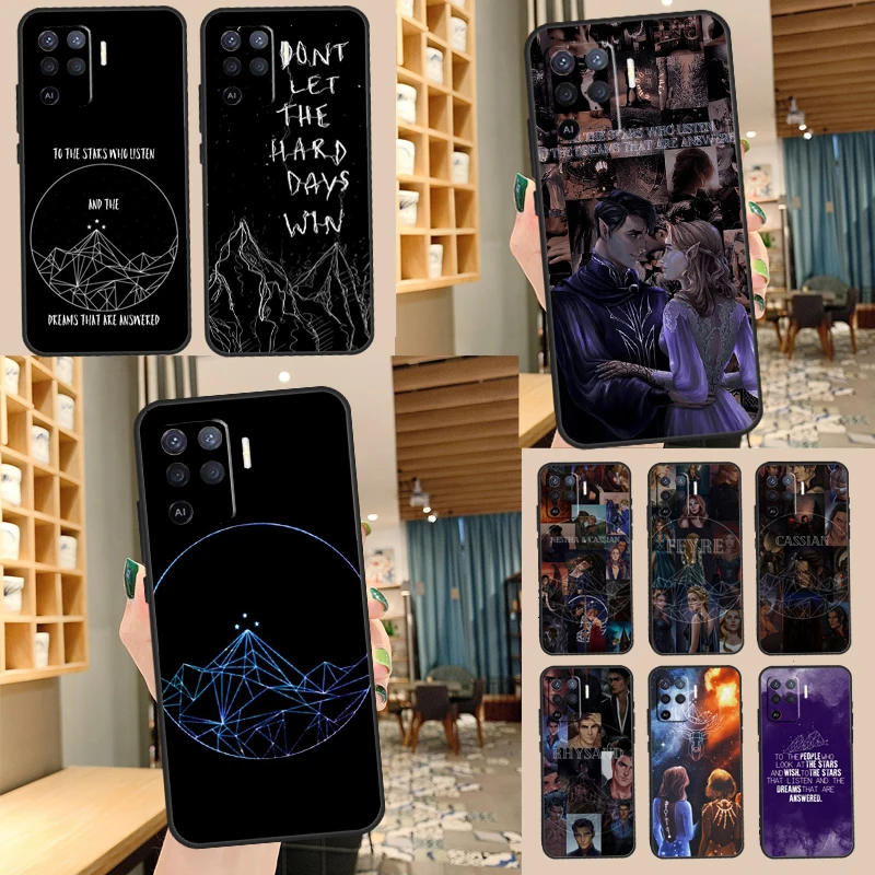 A Court of Mist Fury Sarah J Maas Case For OPPO Find X5 X3 Pro A15 A52 A72 A83 A91 A93 A54 A74 A94 A31 A53 A9 A5 2020 Cover