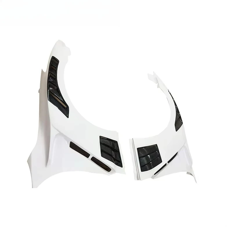 For GTR R-35 2008-2016 2017-2013 Top Secret Style Fiberglass Mixed Carbon Fiber Fenders Vented Fenders of Wide Body Kit