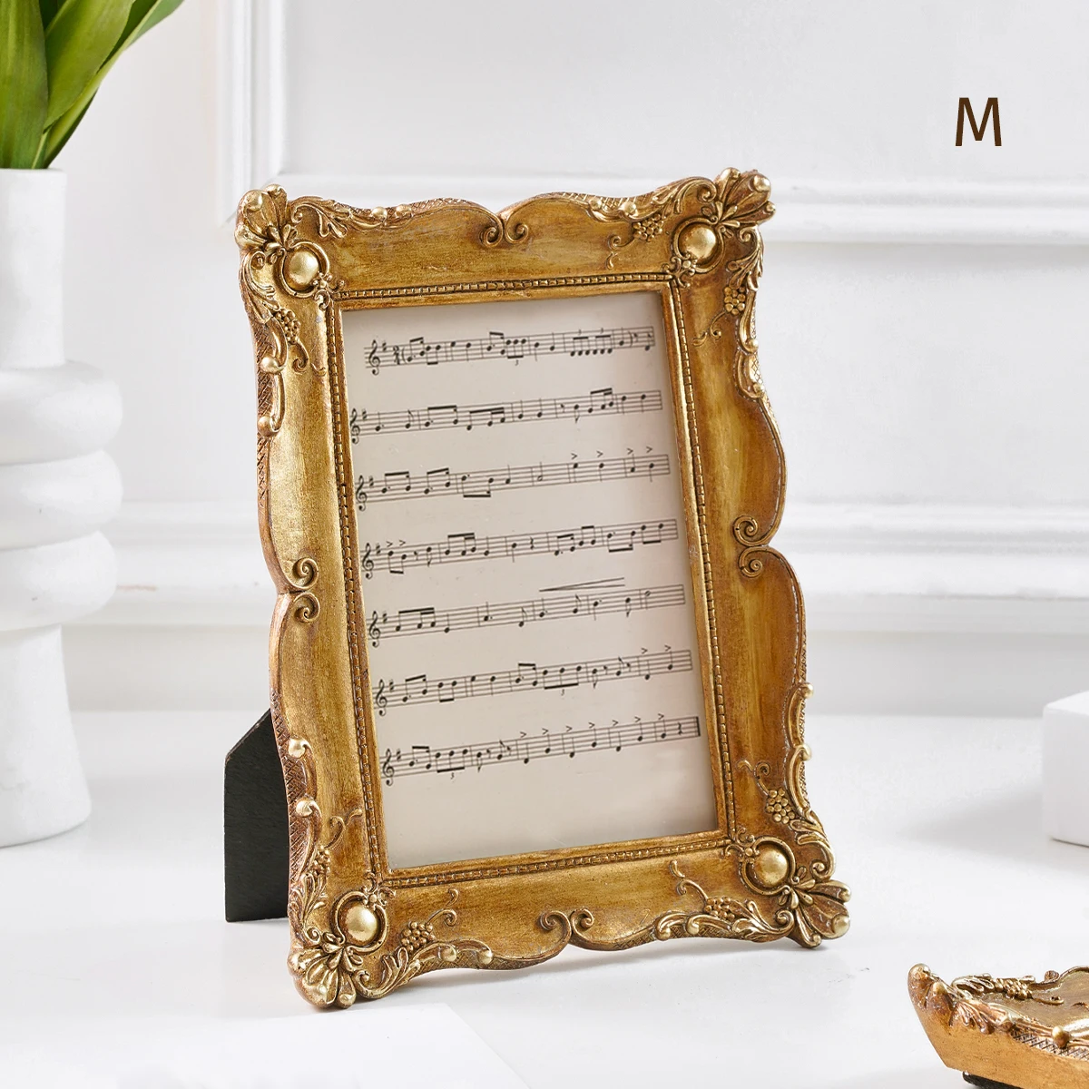 Resin Art For Photo Frame - Vintage Gold Lace Photo Frame European
