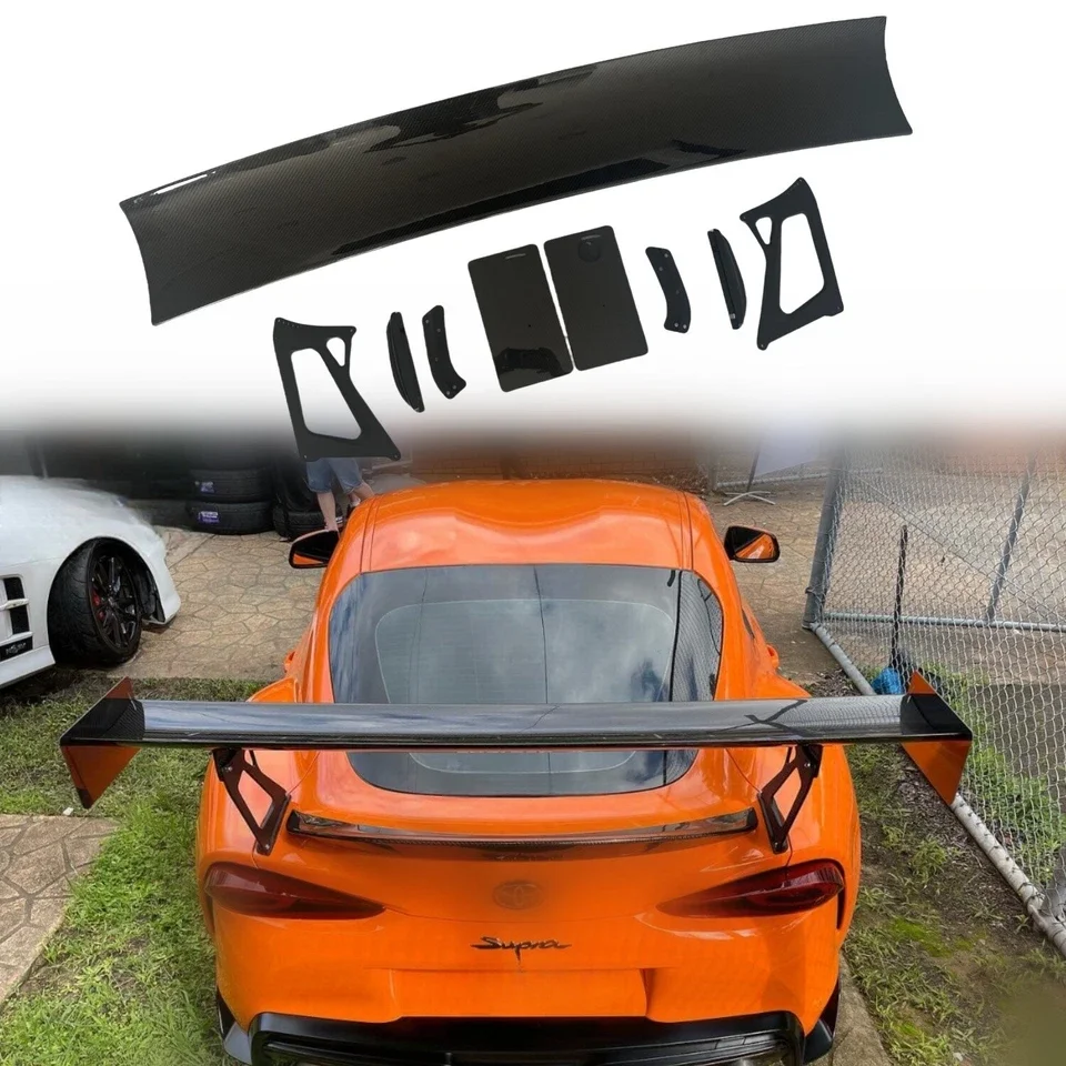 

For Toyota GR Supra 2019-2025 Dry Carbon V style Rear Trunk Spoiler Lip