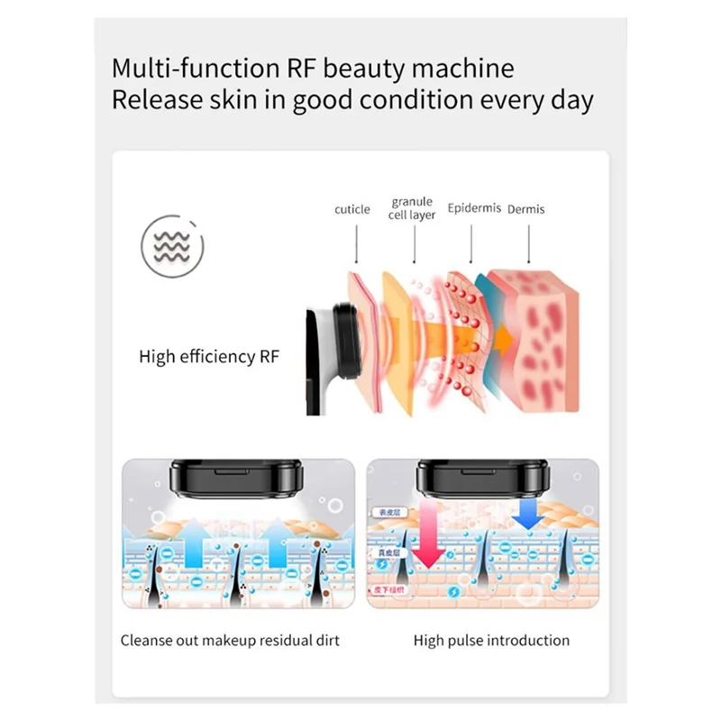 YCOC-RF & EMS مدلك الوجه الكهربائي تشديد تجديد البلاستيك مكافحة الشيخوخة إزالة التجاعيد الولايات المتحدة التوصيل