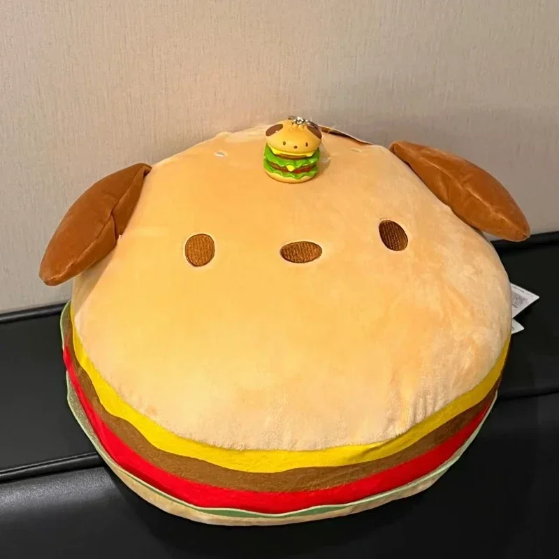 漫画ポチャッコバーガーぬいぐるみパッド入りかわいいクッションスロー枕ハンバーガー装飾子供の誕生日クリスマスギフト