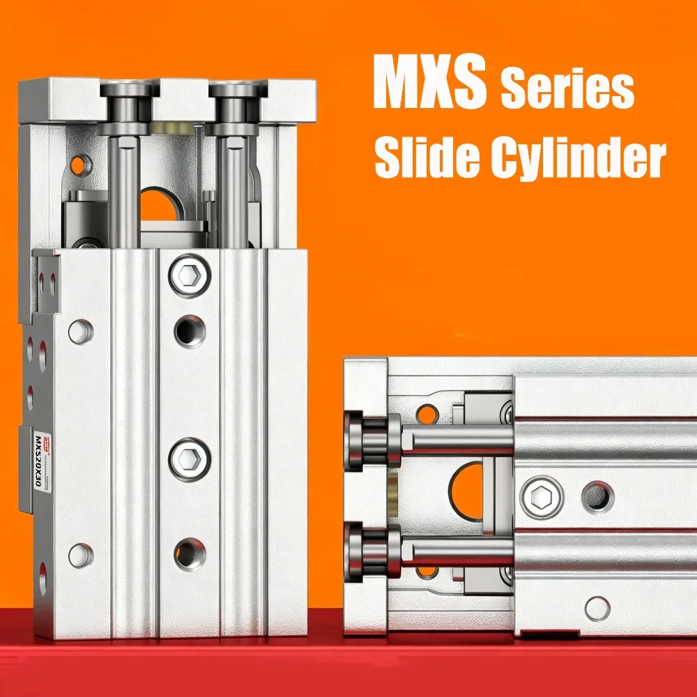 MXS Series Air Slide Table Pneumatic Cylinder MXS6 MXS8 MXS12 MXS16 MXS20 MXS25 Rail Slide Air Cylinder