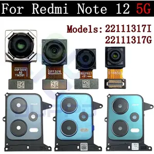 Bilashmart Note12 Tested Back Main Big Rear Camera Frame Lens Module Xiaomi Redmi Note 12 5G Facing Front Camera Flex Cable