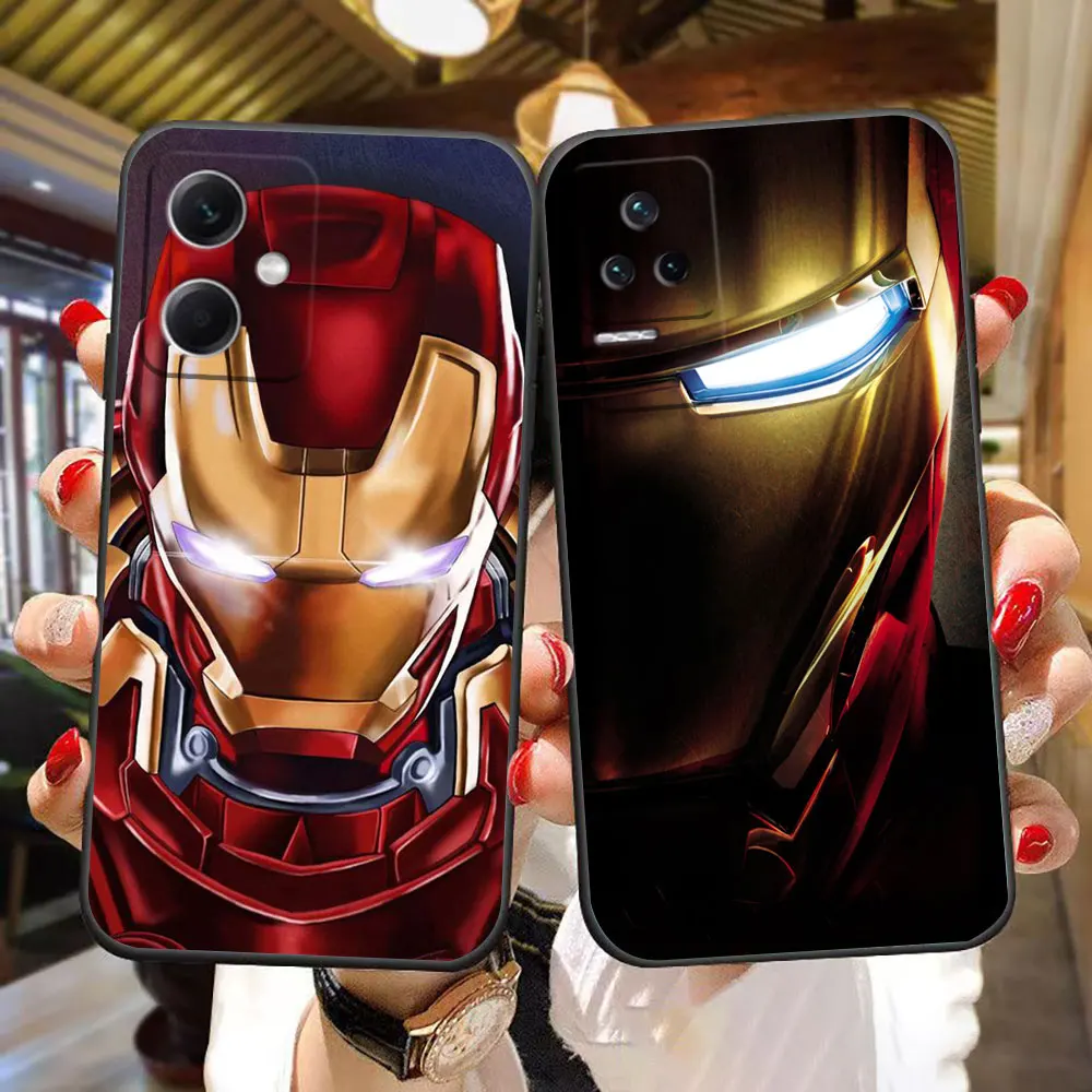 

Mavel Hero Iron Man Phone Case For Redmi K60 K40 Gaming K30 13C 12C 12 10 9T 9C 9A 9 8 7 6 A1 A2 Silicone Case Funda Shell Cover