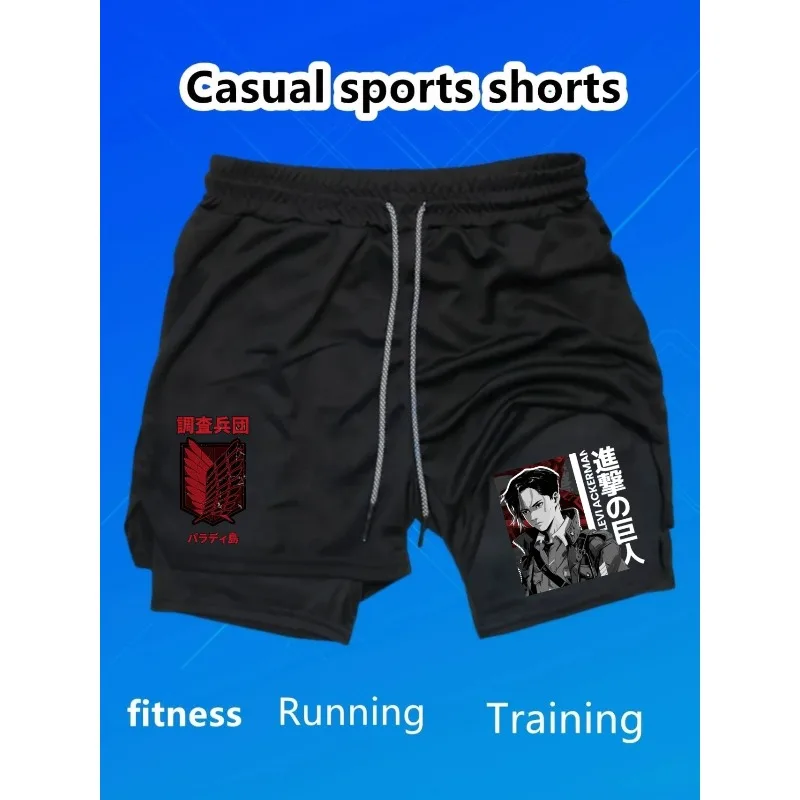 

Summer Gym Casual Short Pants Men Basketball Fitness Shorts Running Jogger Attack on Titan Alvin Smith Men Sweatpants Workout