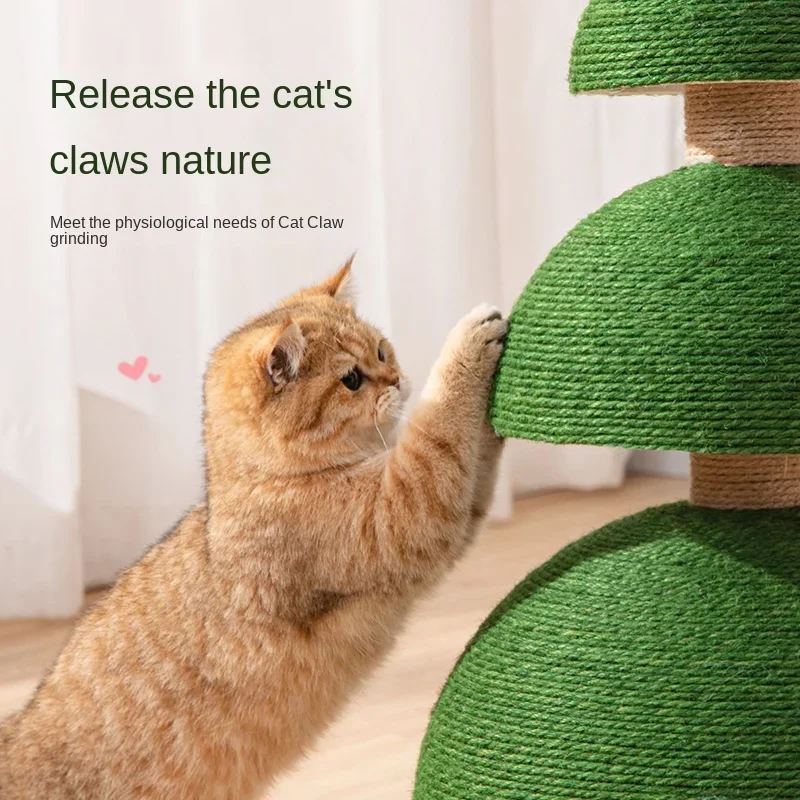 Cat Tree Cat Climbing Frame Wear-resistant Shaft Sisal Pet Toy Integrated Cat Tower Pet Supplies