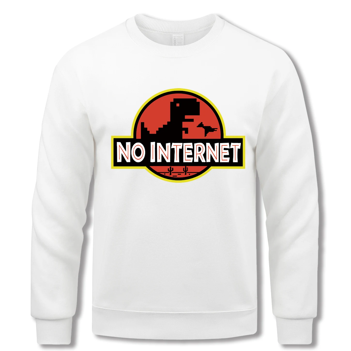 In Ancient There Was No Internet Bedrucktes Herren-Sweatshirt, lockere Kleidung, modischer Fleece-Pullover, Herbst, Unisex, Basics, Trainingsanzug