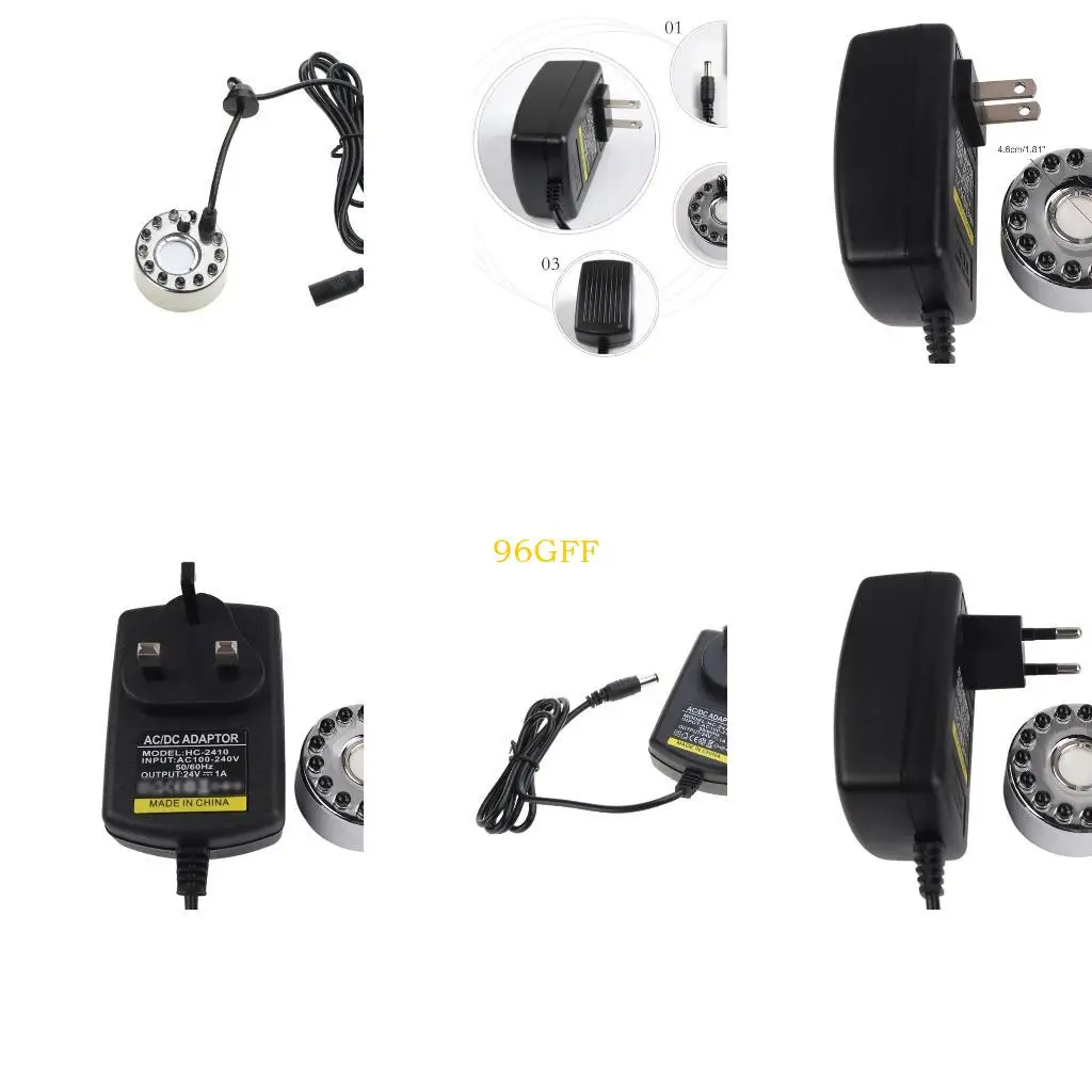 

96GF Ultrasonic Maker Fogger с светодиодным светодиодным распылителем воздуха Увлажнитель Увлажнитель