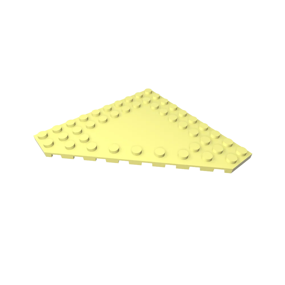 

Конструктор Gobricks GDS-M192, клиновидная пластинка 10 x 10 с вырезанным углом без штифтов по центру, совместимый с Lego 50956