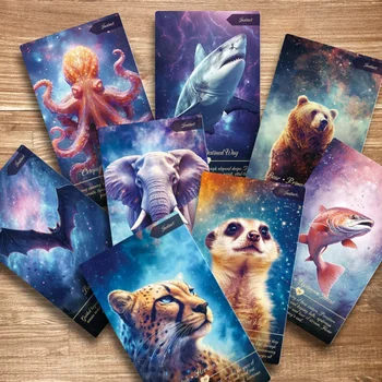Beautiful Beginners Study High Quality Original Oracle Animal Fortune Telling Divination Deck Tarot Cards 12x7 Collection 81 Pieces