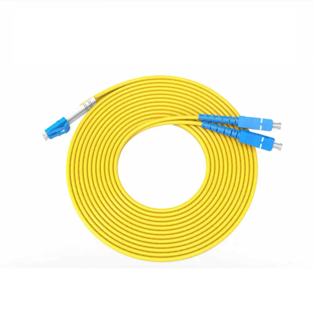 광섬유 패치 코드 LC-SC SM 이중 단일 모드 10m 20m 30m 50m100m SC-LC 3mm 2mm 케이블 광섬유 점퍼 FTTHELINK