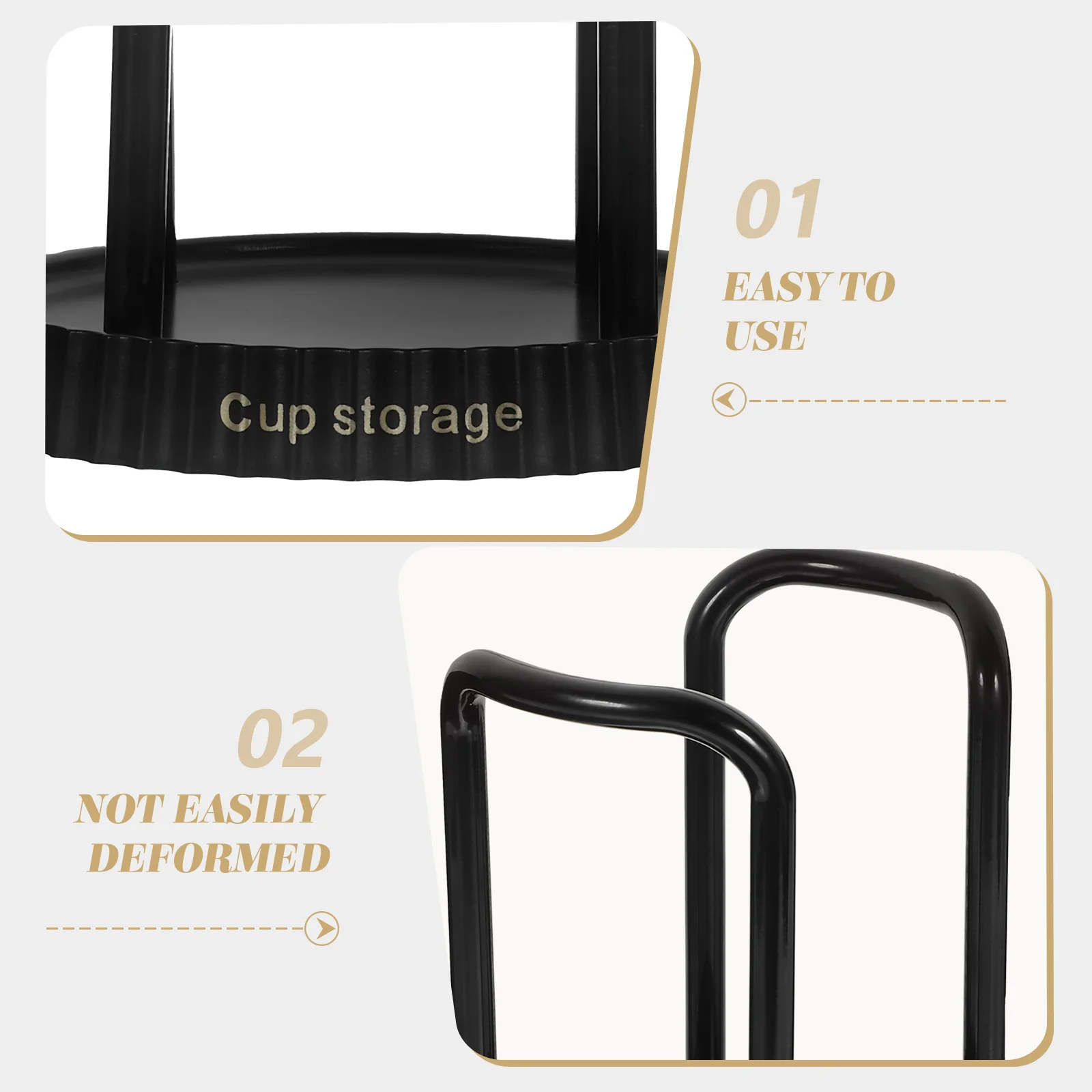 

Creative Design Disposable Cup Holder Desktop Organizer for Home Cafe Milk Tea Shops Stylish Paper Cup Storage