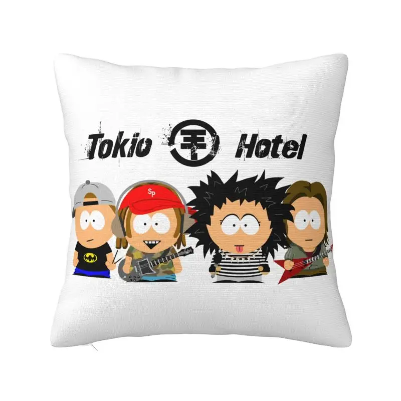 Custom Cartoon Tokio Hotel Rock Band Modern Throw Pillow Covers Cushion Cover