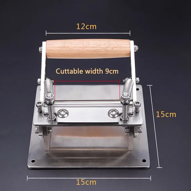 DIY Manual Leather Thinning Machine Stainless Steel Cowhide Spatula Thin Knife Vegetable Tanned Leather Peeling Machine