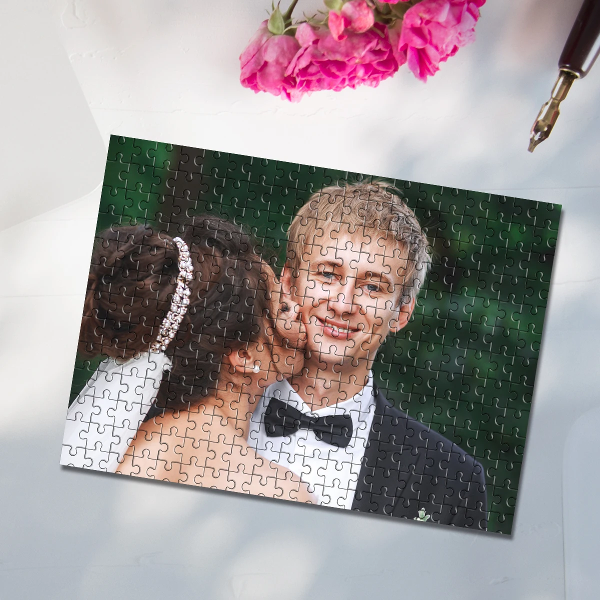 35/300/500/1000 قطعة شخصية مخصصة صور لغز صور الزفاف DIY بها بنفسك لعبة الديكور تحصيل النمو هدية عيد الميلاد #1