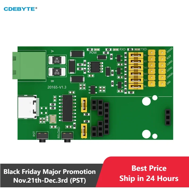 Test Board CDEBYTE NT1-M-TB RS485 Type-C Interface Modbus Gateway TCP to RTU IoT MQTT Communication Network Port Module Test Kit