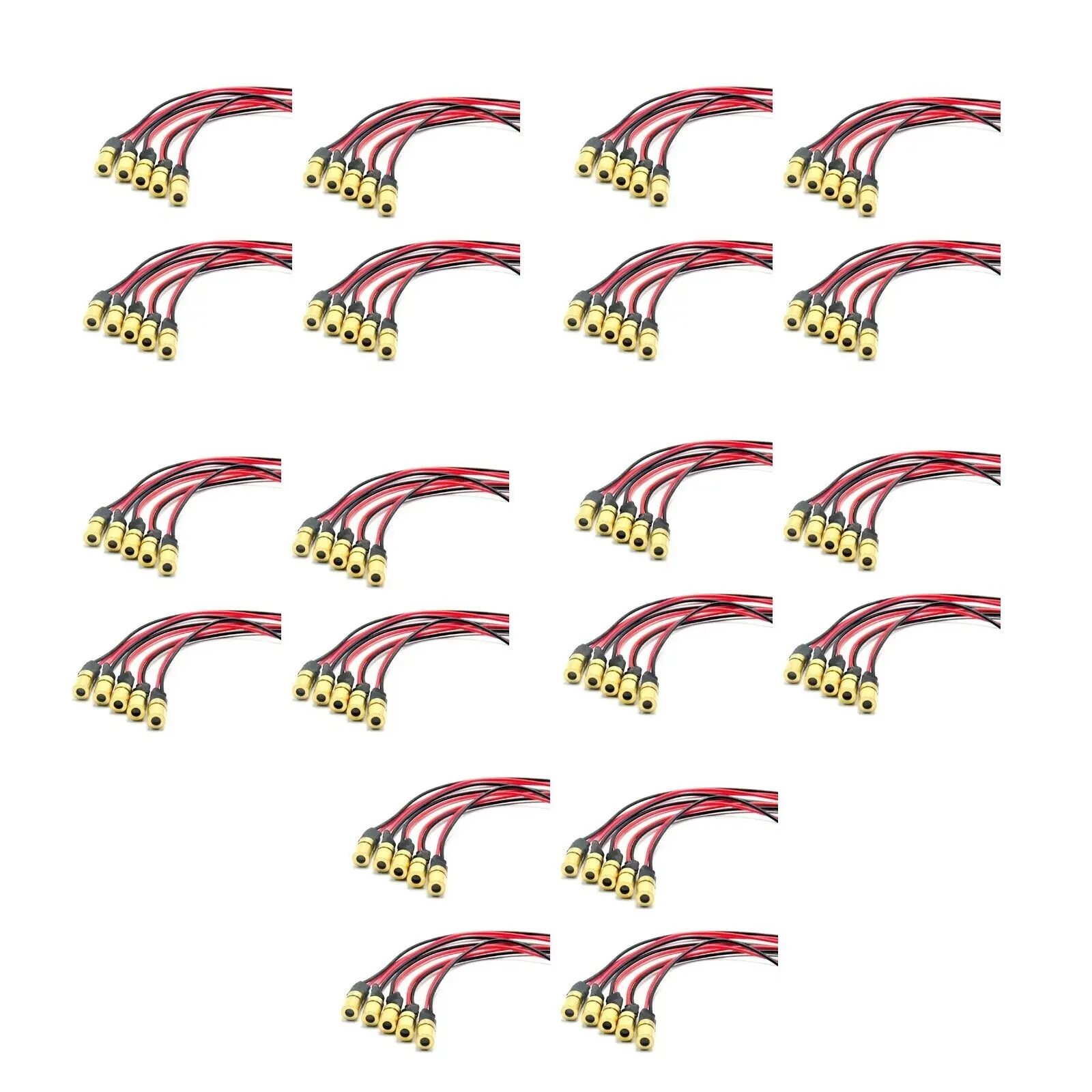

100pcs/lot 6x10mm Mini Brass 780nm 3mW Infra-Red IR Dot Laser Diode Module DC3V