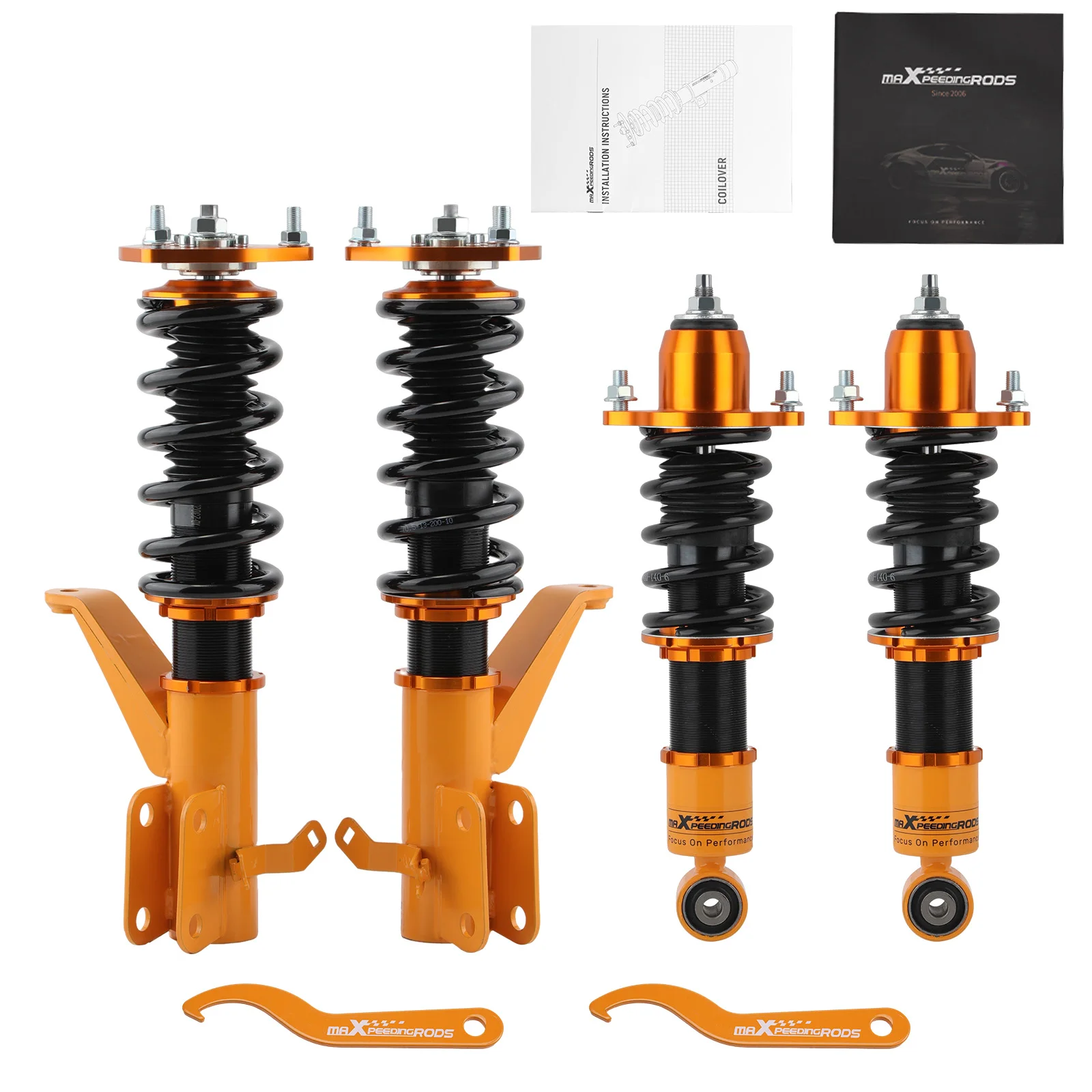 Full Length Adjustable Coilover Shocks Absorber Kit For Honda Civic 2001-2005