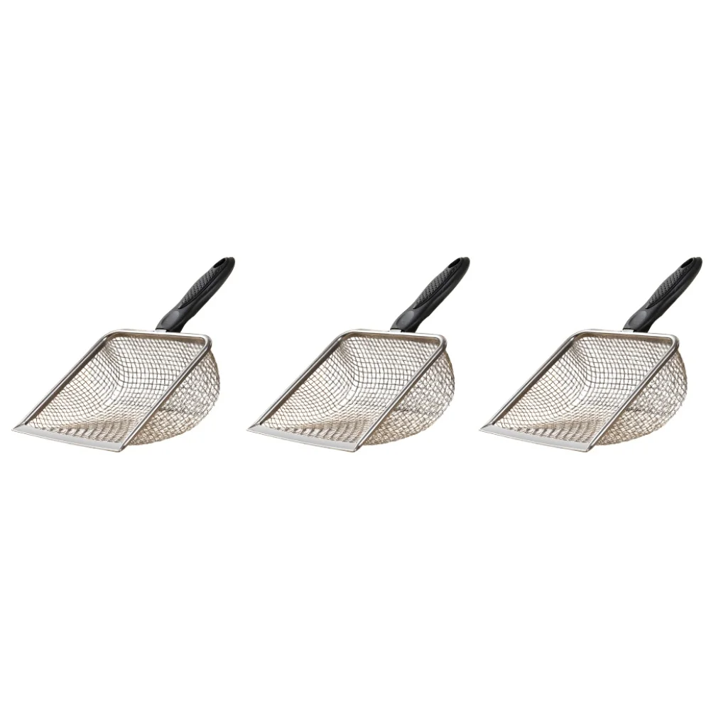 Set of 5 Stainless Steel Mesh Shovels Designed for For cleaning Pheasantries Poultry Houses and Small Animal Enclosures