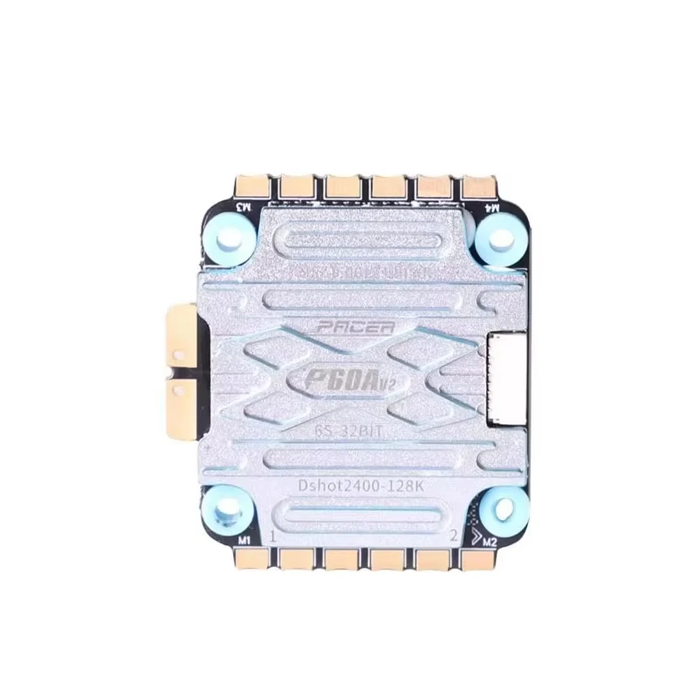 

T-MOTORHOBBY P60A V2 4in1 FPV ESC,3-6S 60A Continuous,128kHz PWM DShot2400 30.5x30.5mm,FPV Speed Controller For RC Racing Drones