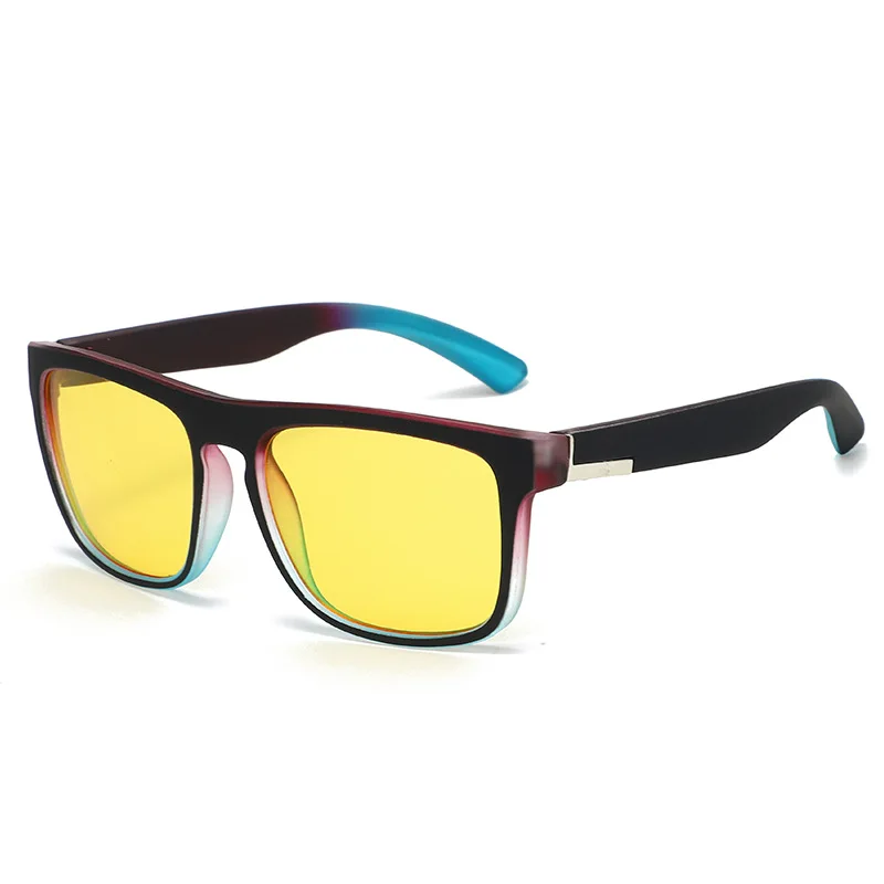 جديد الاستقطاب مربع النظارات الشمسية النساء الرجال نظارات شمسية الإناث النظارات المستديرة اللون تغيير عدسة للذكور الإناث النظارات