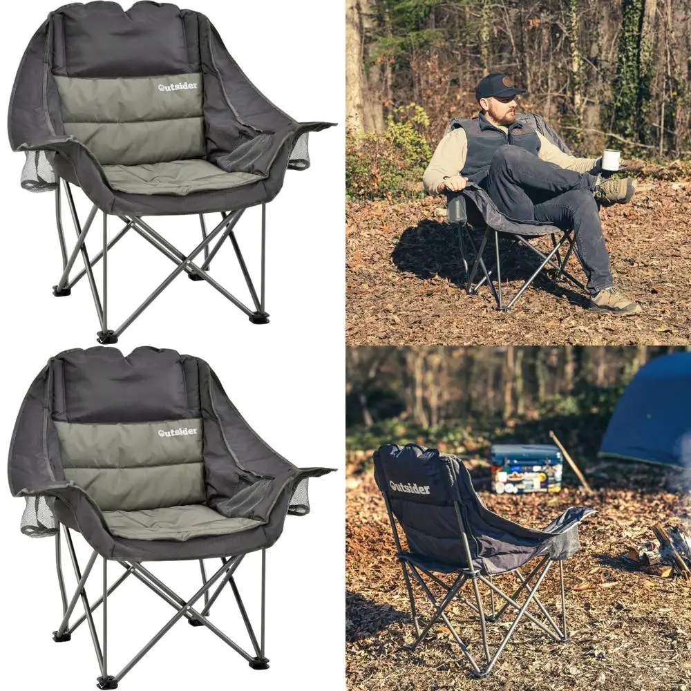 

Сверхбольшое комфортное кресло для отдыха на открытом воздухе с грузоподъемностью до 180 кг для кемпинга и балконов