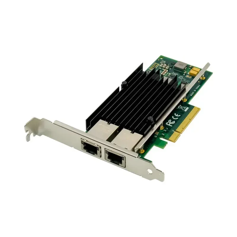 X540-T2 Intel X540 Chipset PCIe X8 Dual Tembaga RJ45 10Gbps Port Ethernet Jaringan Kartu Kompatibel