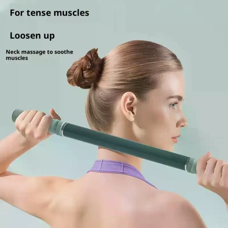 عصا اليوغا لتمدد الجسم، أداة استرخاء، جهاز تدريب مريح للرياضة في الهواء الطلق، تمرين منزلي #3