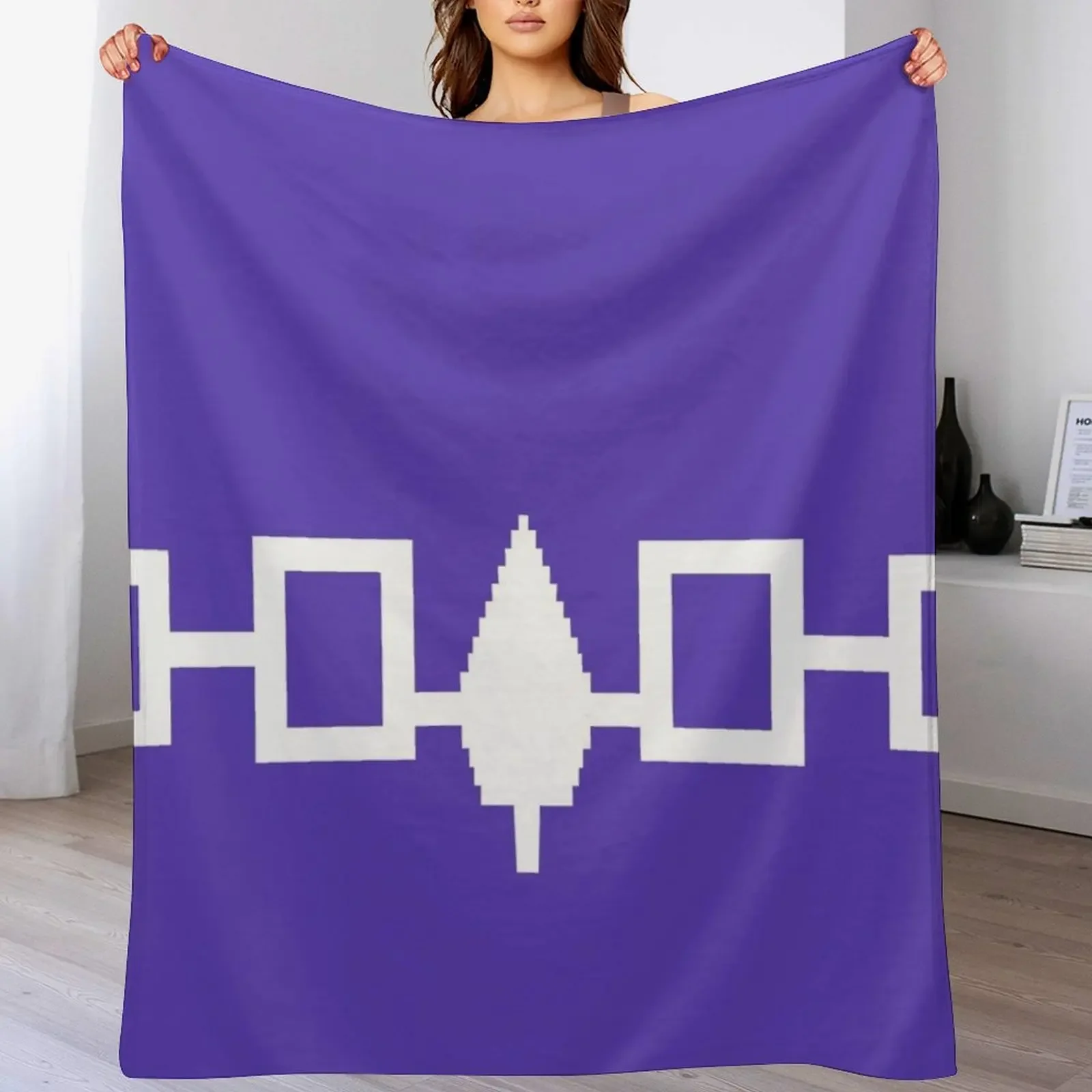 

Flag of Iroquois Confederacy Throw Blanket Furry Furrys Personalized Gift Multi-Purpose Blankets