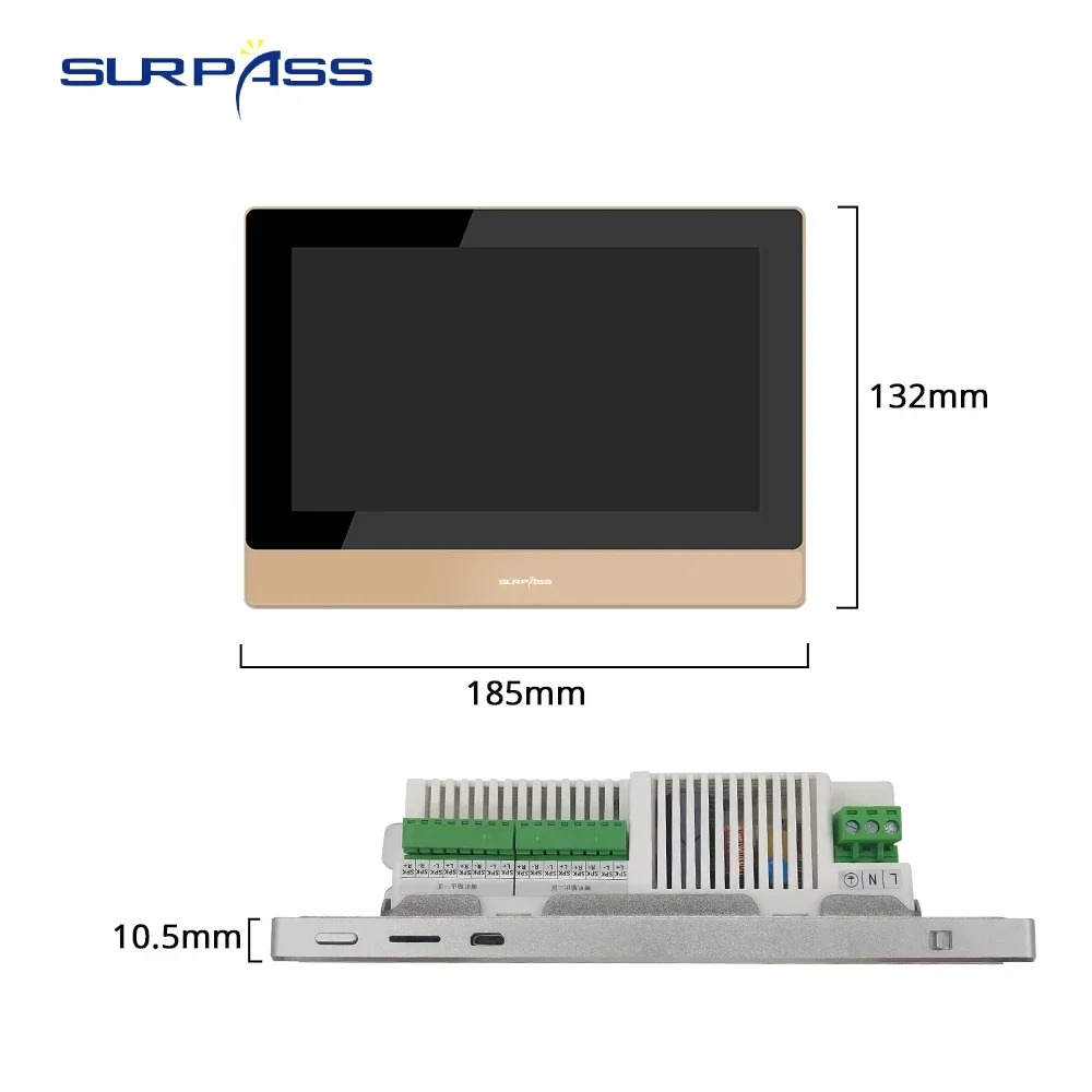 Smart Audio System Home Android 8.1 WiFi Wall Amplifier Consoles Touch Screen Ceiling Speakers with Microphone Kit for Karaoke