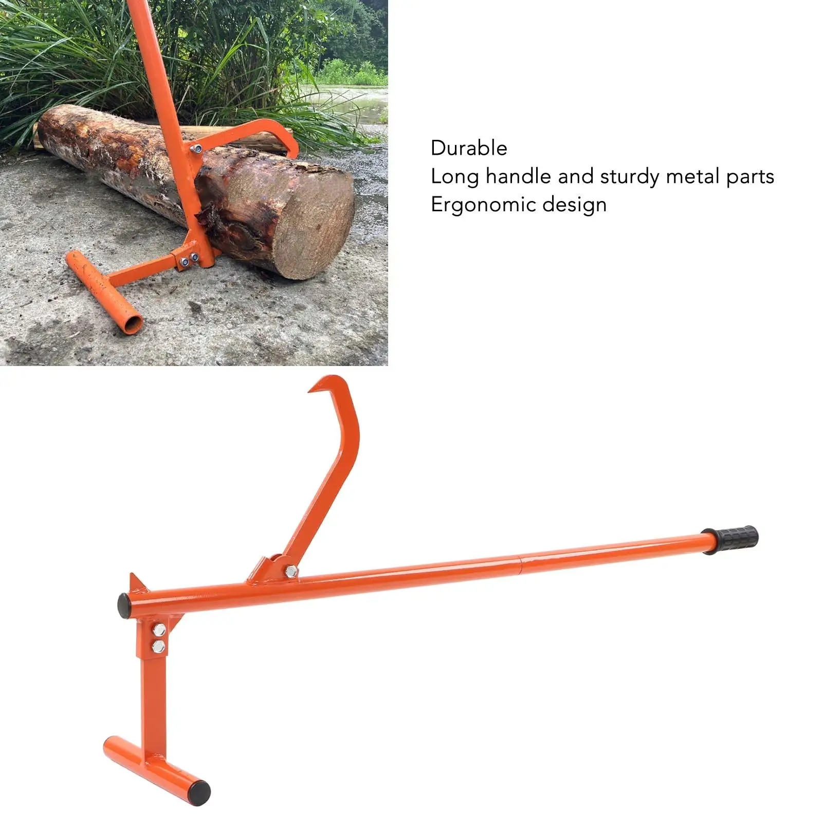 51inch Steel Waterproof  Roller Cant Hook Jack Tool for Easy  for transportation and Handling