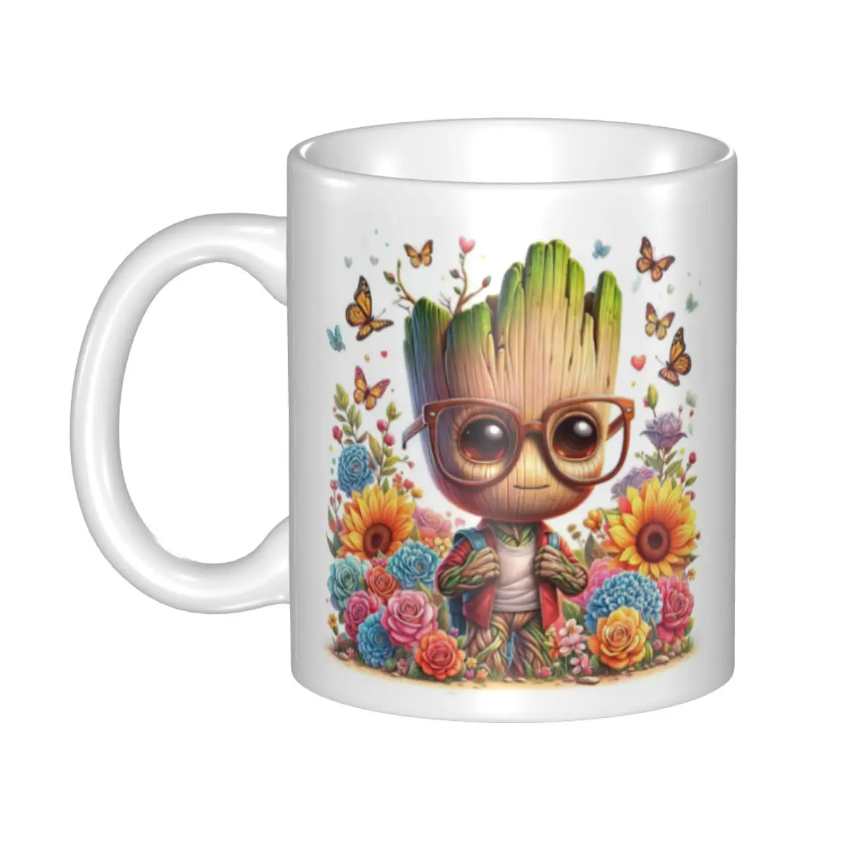 كوب قهوة شخصي من Guardians Of The Galaxy I AM GROOT Monster، أكواب شاي حليب سيراميك ذاتية الصنع