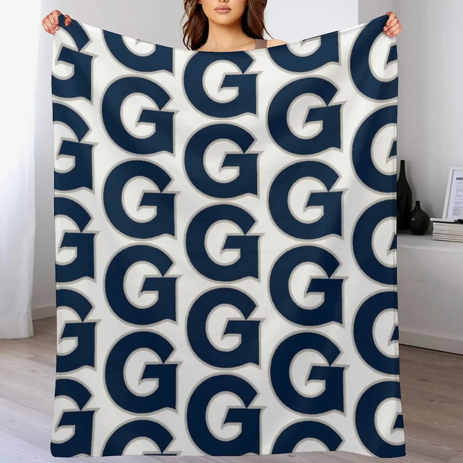 

Georgetown Throw Blanket Quilt Luxury Brand funny gift Furrys Blankets