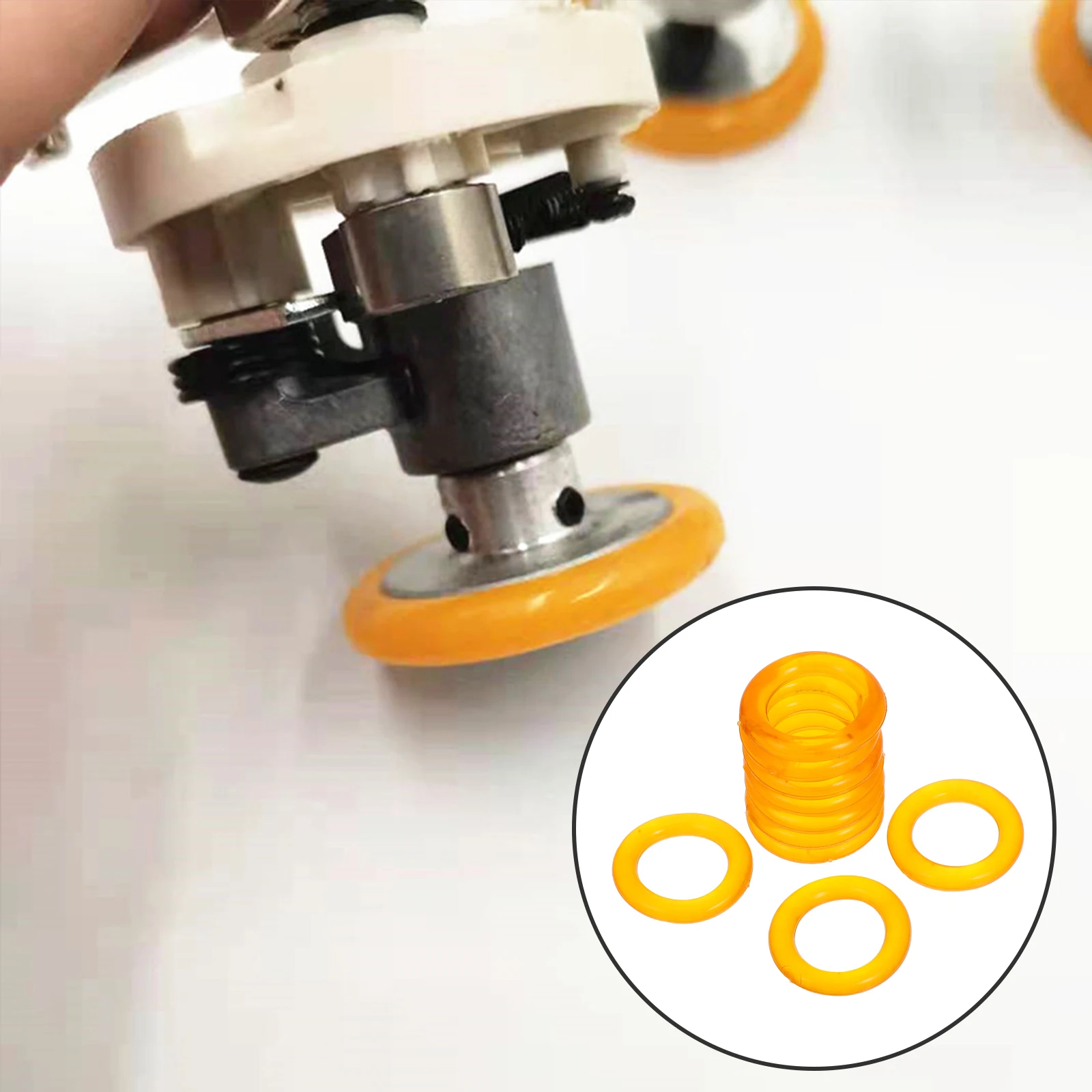 

10pcs Bobbin Winder Rubber Rings Sewing Machine Universal Replacement Parts Efficient Aid Durable Material Longlasting Supply