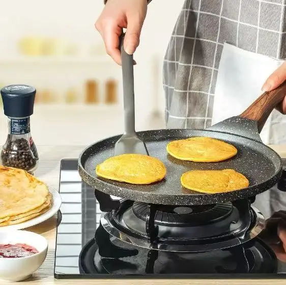 

Marble Stone Non-Stick Frying Pan - Pancake/Crepe/Egg Skillet for Breakfast, Baking & Home Cooking