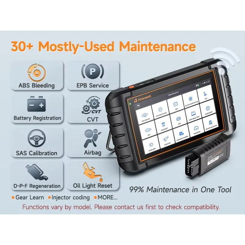 NT809BT OEM ODM Car Diagnostic Scanner All System OBD2 30 Function Engine Light Wireless Tool with 1-Year Warranty view 2