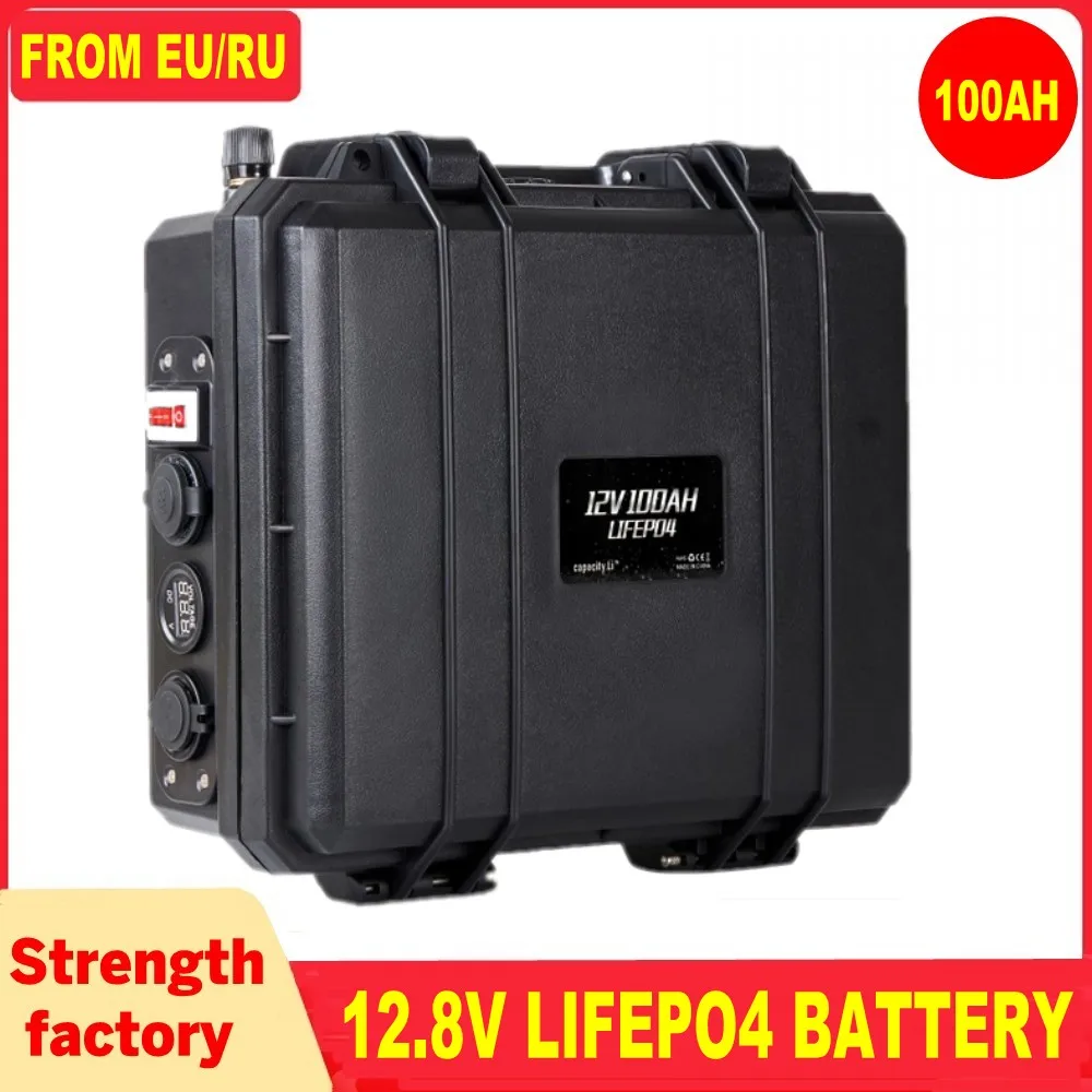 12V 100AH lifepo4 battery pack 200AH120AH with cigarette lighter 2usb 150AH rechargeable battery 250AH camping portable RV Boat