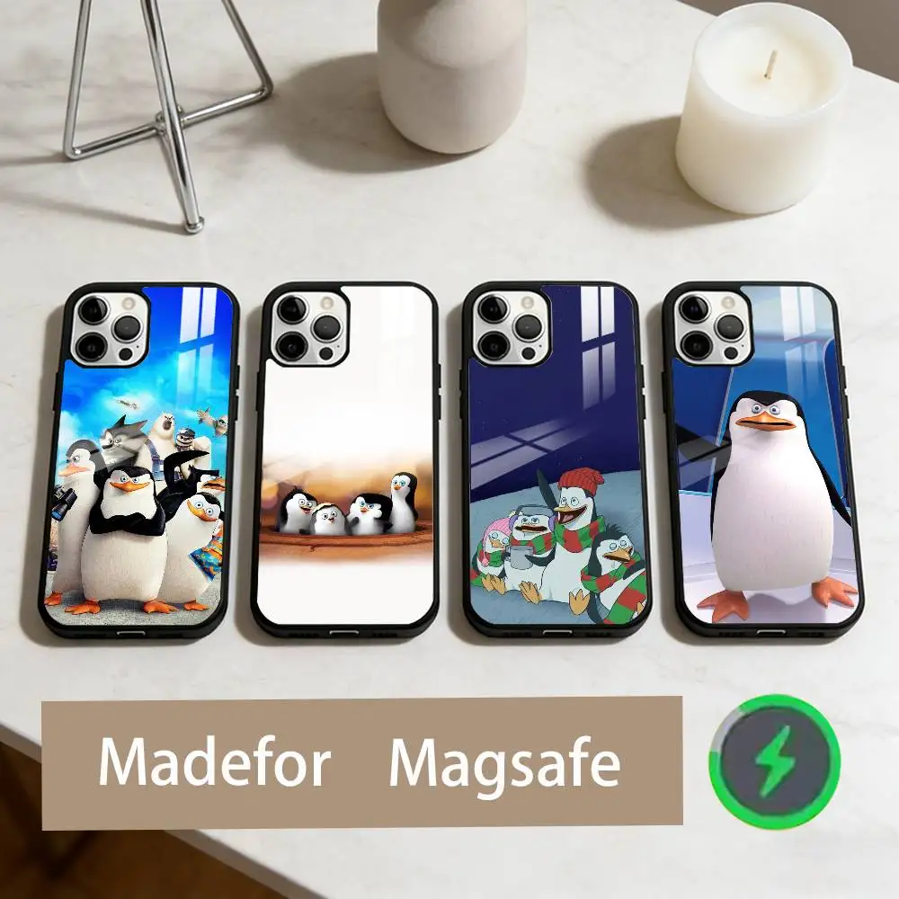 

P-Penguins of Madagascar Phone Case For iPhone17,16,15,14,13,12,11 Plus,Pro Max Magnetic For Magsafe Wireless Charging