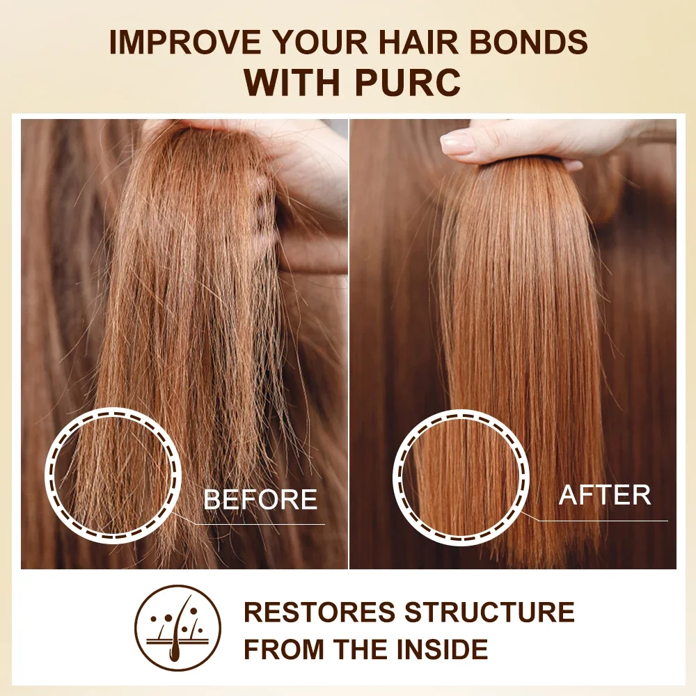 قناع الشعر السحري PURC ومجموعة زيت الشعر الأرغان علاج الكيراتين تنعيم استقامة إصلاح الضرر منتجات الشعر الصحية الجمال