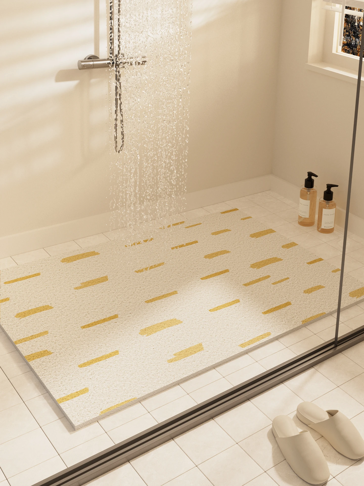 

Противоскользящий коврик Batoom для туалета и ванной комнаты, водонепроницаемый, для душа, предотвращающий падения, декоративный, прямоугольный