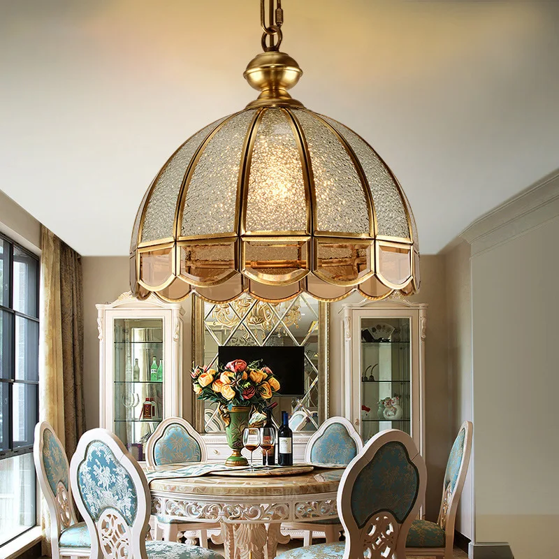 

American Copper Chandelier for Dining Bedroom Vintage European Style Hallway Bar Balcony Pendant Lighting Fixture Lamps byNORMIC