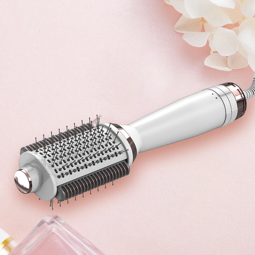

SMET New Arrival Electric Plasma Hot Air Brush PTC Fast Heating Ionic Hair Drying and Styling Hair Brush for Salon Beauty