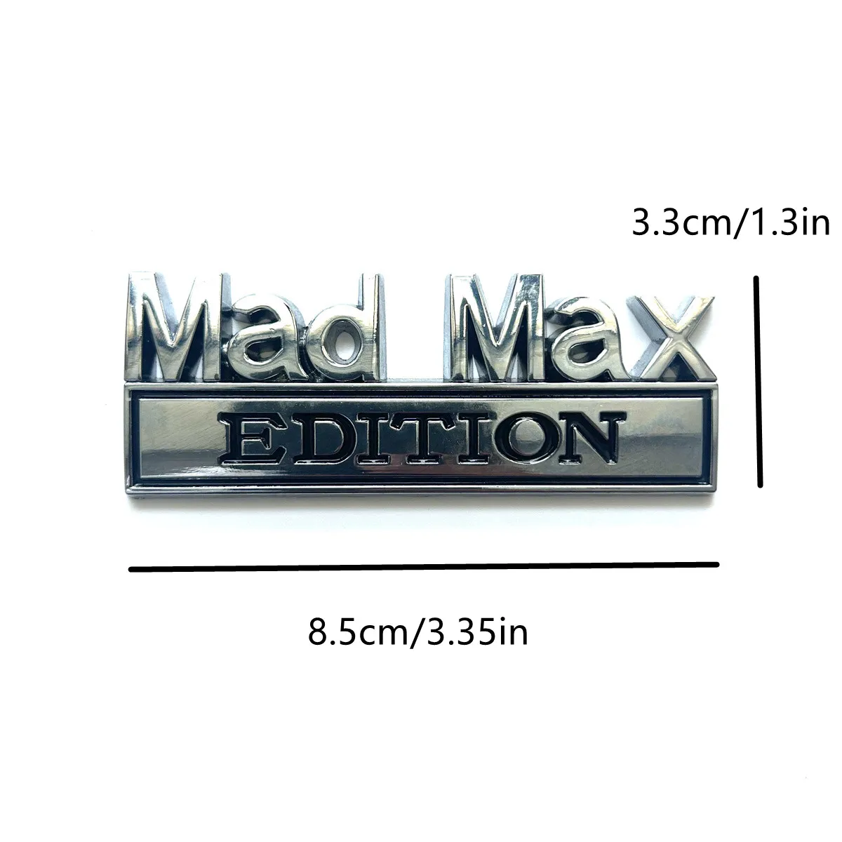 Metal MAD MAX EDITION car logo suitable for body trunk tail side car sticker decal decorative accessories view 2