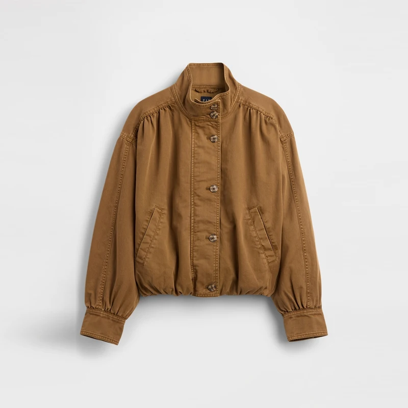 

Vintage Brown Women's Suede Jacket Stand Collar Singlle Breasted Cropped Coat Zipper Outwear 2025 New Autumn Winter Lady Jackets