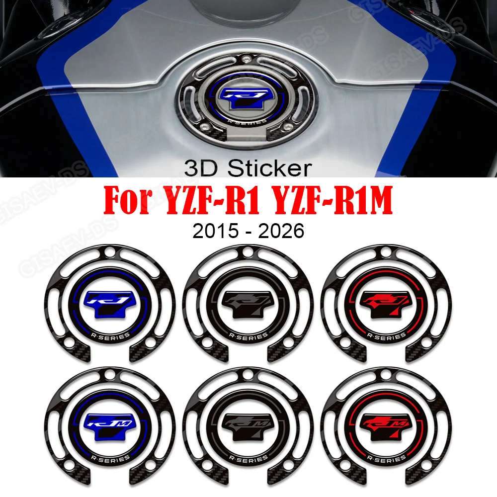 YZFR1 2026 Motorcycle For YZF-R1 YZF-R1M YZFR1M YZF R1 R1M Tank Pad TankPad Cap Grips Gas Fuel Knee Stickers Decals 2015 - 2025