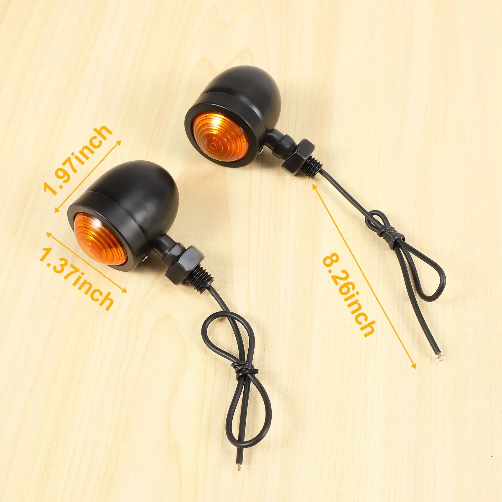 

A64P-4 шт., черная индикаторная лампа указателя поворота мотоцикла, мигалка для мотоцикла для Honda Fatboy Chopper Bobber