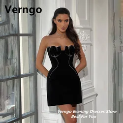 Verngo Sequined Sweeeheart Sleeveless Short Dresses Formal Dress Simple Girl Mini Party Dress Graduation Dresses